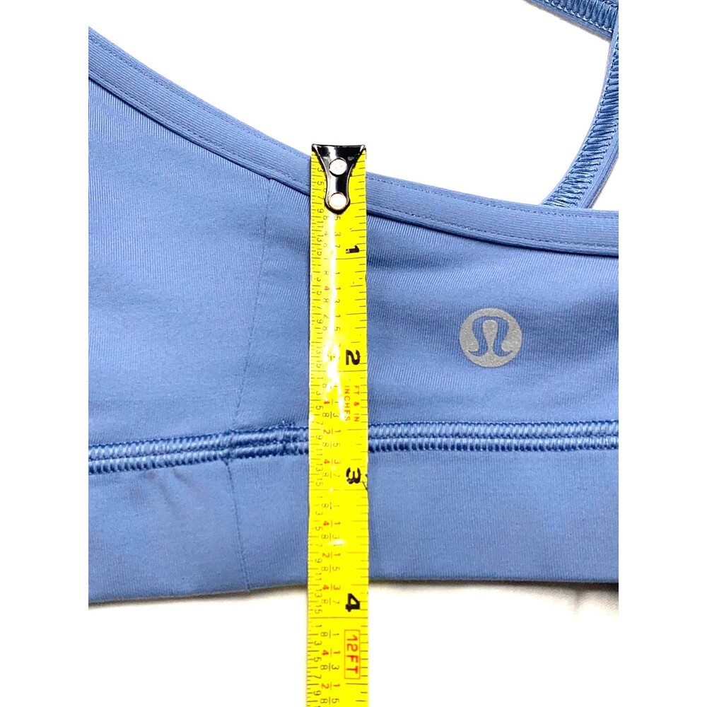 Lululemon Women's Crescent Energy Bra Size 12 Tempest Blue Special Edition - Picture 6 of 6